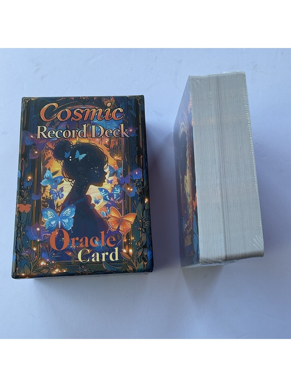 Cosmic Record Deck Oracle Card box and matching card set New